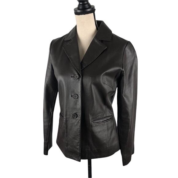 Margaret Godfrey Brown Leather Jacket Small - Picture 1 of 10